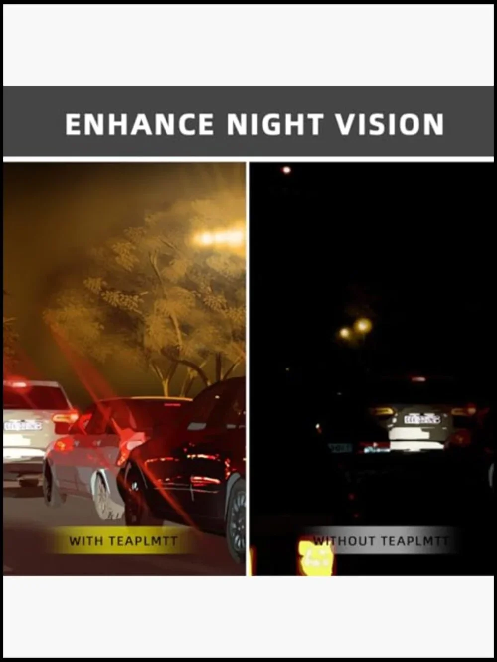 Magnetic Clip On Polarized Sunglasses for Men Retro Square Night Driving